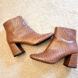 Monki Faux Alligator Boots 40